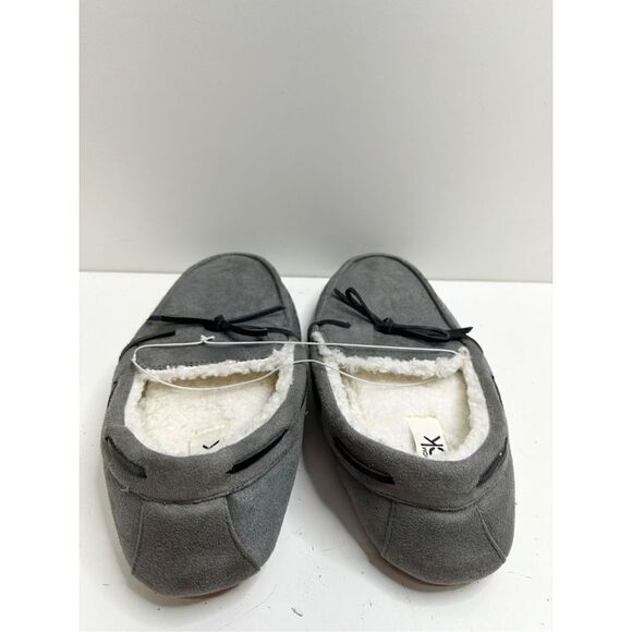 Nordstrom Rack Slippers Womens Size Large Faux Fur Gray Slip On Style - Picture 6 of 8